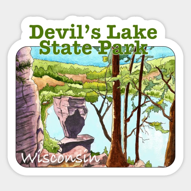 Devil's Lake State Park, Wisconsin Sticker by MMcBuck